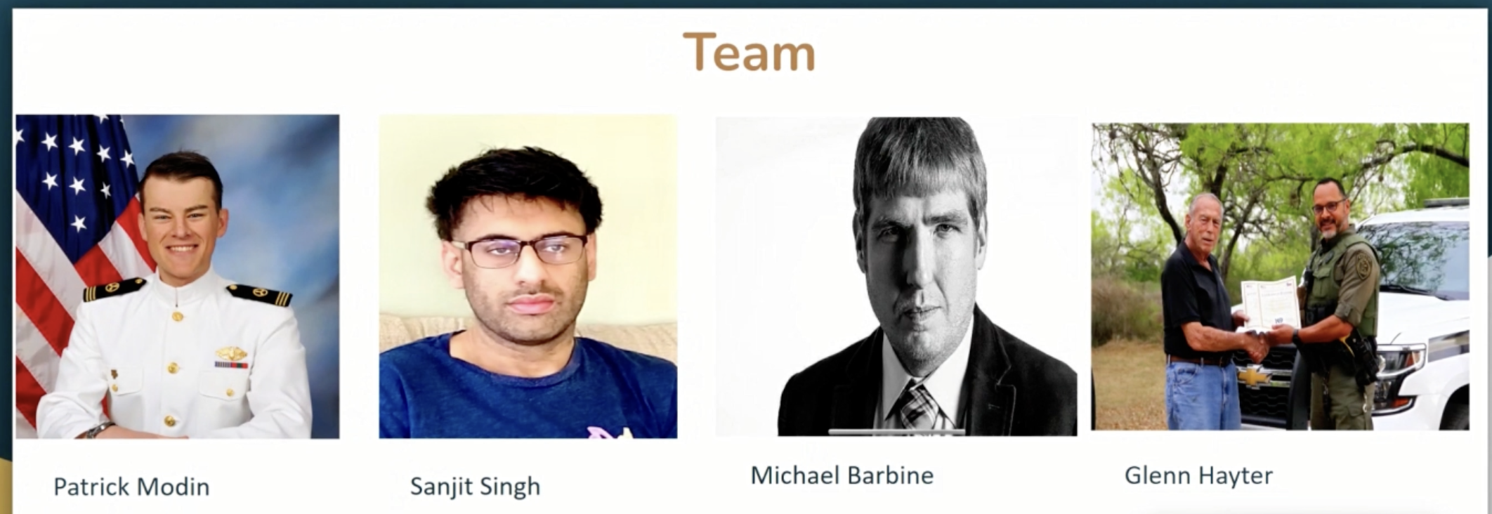PH3AR Team - Patrick Modin, Sanjit Singh, Michael Barbine, Glenn Hayter